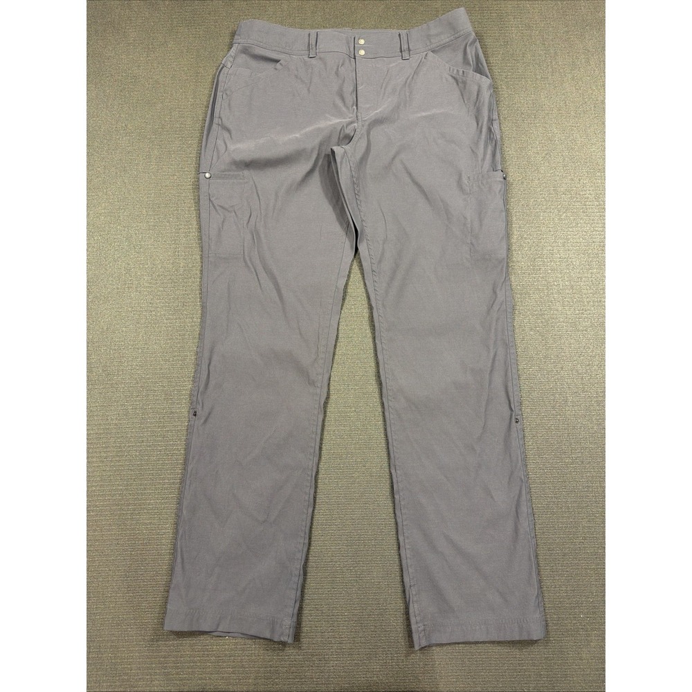 Exofficio Womens Moraine Roll Up Pants Navy Blue Size 16 Hiking Outdoors